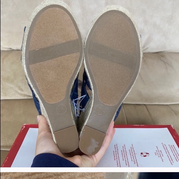 Merona Denim Blue Meredith wedge - Picture 8 of 8